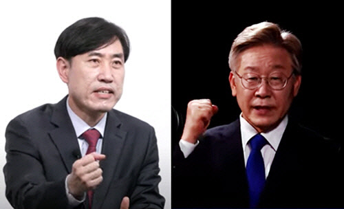 내년 3월 대통령선거를 앞두고 각각 영상을 통해 출마선언한 하태경 국민의힘 의원과 더불어민주당 소속 이재명 경기도지사.하태경·이재명 유튜브 영상 갈무리